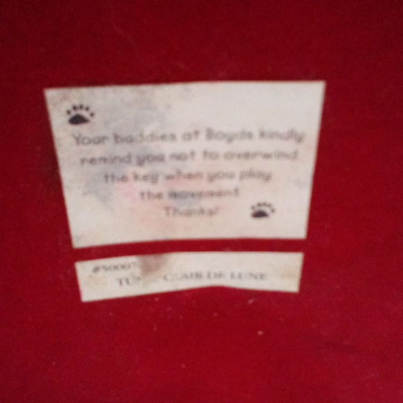 VTG 2002 BOYDS BEARS JACK B TWINKLETUNE MUSICAL TREASURES NO. 1 MUSIC BOX #50007 - Picture 6 of 7